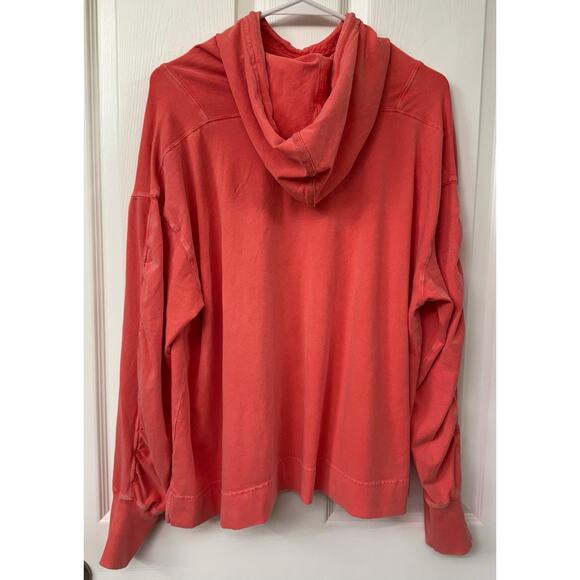 FP MOVEMENT BY FREE PEOPLE Hot Shot Hooded Layer Hibiscus XS NWOT FP-187 - Picture 3 of 8